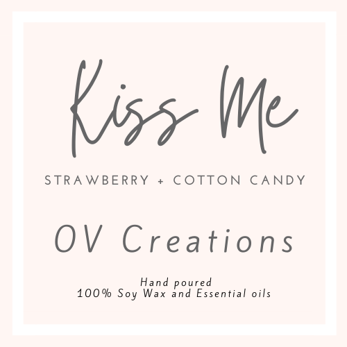 KISS ME CANDLE - Strawberry and Cotton Candy